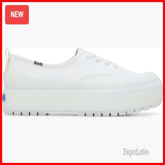 Women's Platform Sneakers, Weather-Resistant Canvas, Ankle-High Bootie - Picture 2 of 6